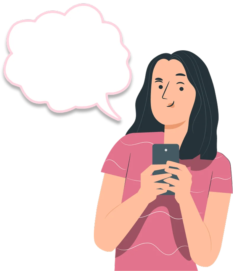 RakuStaでECサイトを制作して喜ぶ女性のイラスト